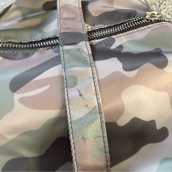 Rebecca Minkoff Green Camo Julian Nylon Leather Trim Backpack Tassel Zip Pull main image 5